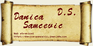 Danica Samčević vizit kartica